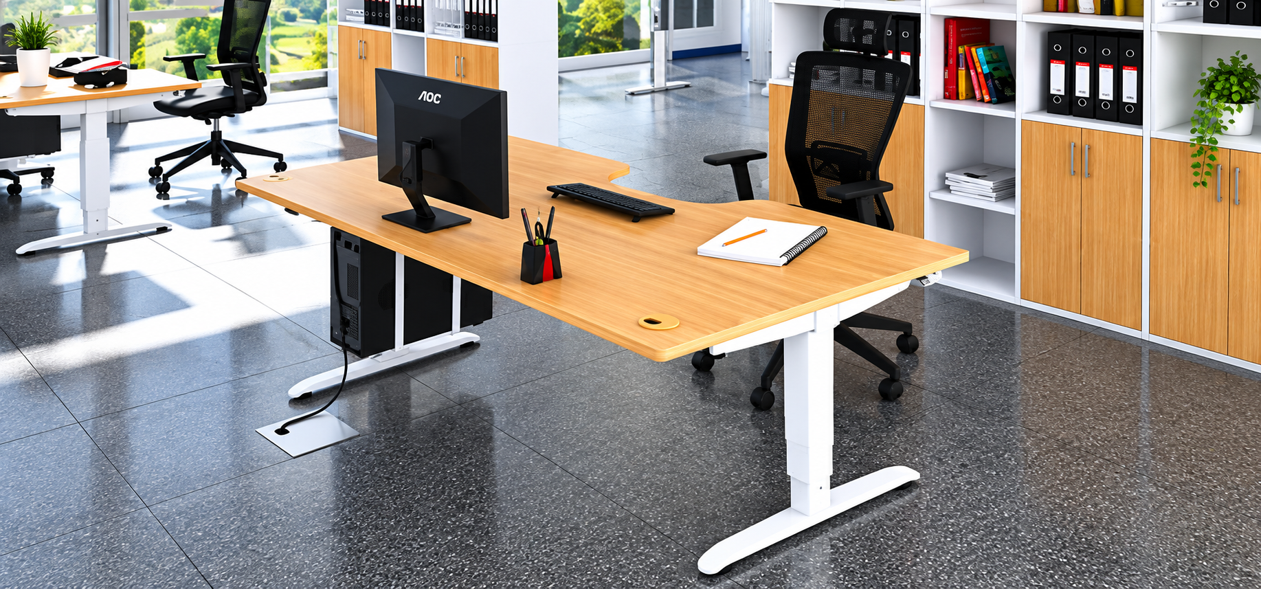 Výškově stavitelné stoly HOBIS